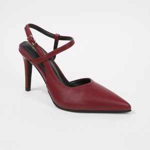 Berness Women's Charise Vegan Leather Cross-Strap Stiletto Heels - 1 of 4