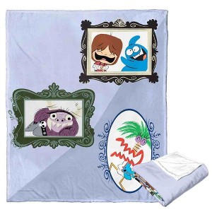 Cartoon Network Foster's Home For Imaginary Friends Framed Silk Touch Throw Blanket 50x60 Inches - 1 of 4