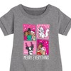 Girls' - Barbie - Holidays & Christmas Graphic Short Sleeve Fleece Dress - 2 of 4