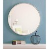 Elegant Lighting Metal frame Round Mirror 24 inch Silver finish - 2 of 4