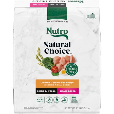 Nutro Wholesome Nutrition Natural Choice Essentials Chicken, Vegetable and Rice Flavor Small Breed Adult Dry Dog Food - 13lbs