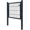 vidaXL 2D Fence Gate (Single) Anthracite Gray 41.7"x51.2" - 3 of 4