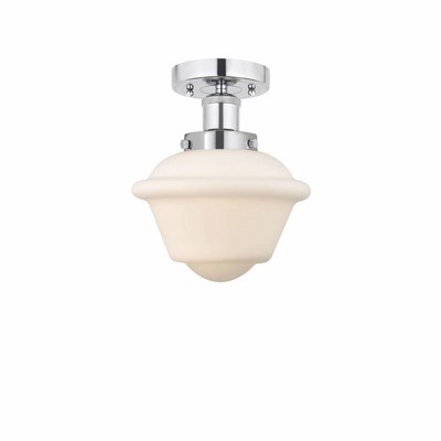 Oxford - 1 Light Semi-Flush Mount In Industrial Style-8.25 Inches Tall and 6.5 Inches Wide