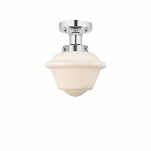 Oxford - 1 Light Semi-Flush Mount In Industrial Style-8.25 Inches Tall and 6.5 Inches Wide - 1 of 1