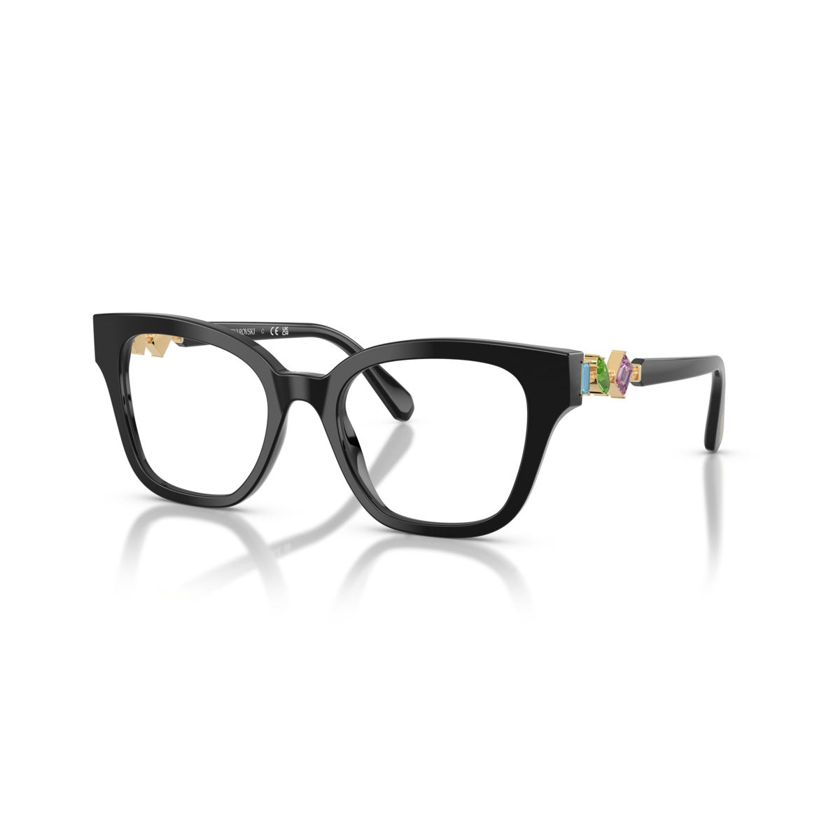 Swarovski SK2048 52mm Woman Square Eyeglasses Demo Lens Lens
