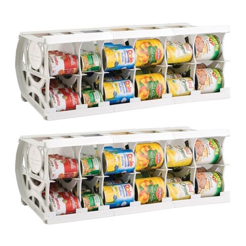 Shelf Reliance Cansolidator Cupboard 20 Cans | Can Organizer for Pantry |  Rotating Canned Food Storage Kitchen Organizer … (20 cans)