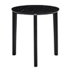 NicBex 24 Inch Round Coffee Table Modern Wooden End Table with Imitation Marble Tabletop for Living Room, Bedroom - 4 of 4