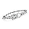 Designs By Gioelli Sterling Silver Cubic Zirconia Panther Bangle - 3 of 3