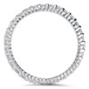 Pompeii3 1.00CT Diamond Eternity Stackable Wedding Ring 14K White Gold - 2 of 4