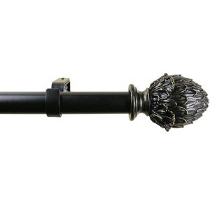 Urbanest 1-inch Diameter Artichoke Adjustable Single Drapery Curtain Rod - 1 of 4