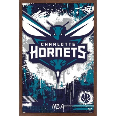 NBA Charlotte Hornets Court Canvas Wall Sign