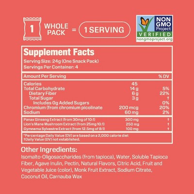 Lioness Pick Me Up Strawberry Fruit Snacks - 3.4oz/4ct