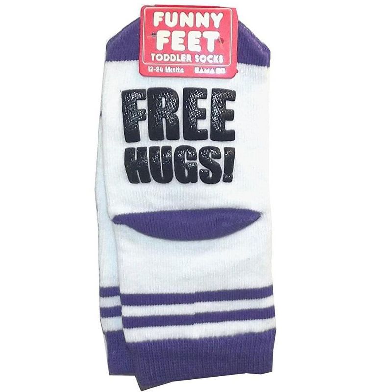 Gamago Funny Feet Toddler Socks: Free Hugs, 1 of 2