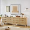 Vynxaria Natural  with rattan drawers Decorative Storage Cabinet with Rattan Doors - 4 of 4