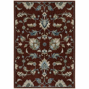 Oriental Weavers Capella CAP06 Red / Multi Indoor Area Rug - 3'3" x 5' - 1 of 4