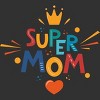 Men's Design By Humans Super Mom Crown By NikkiArtworks Tank Top - Charcoal - Large - 2 of 2