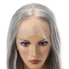 Unique Bargains Women Medium Long Straight Bob Lace Front Wigs with Wig Cap 12" 1PC - 4 of 4