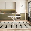 NicBex 47.24" Modern Round Dining Table,Kitchen Table with White MDF Top for 2-4 Seaters,Off-White - 2 of 4