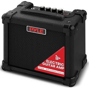 Pyle Portable Electronic Guitar Amplifier - 5" High-Definition Speaker with Volume, Bass & Treble Controls, PGTAMPL128B - 1 of 4