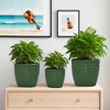 SpassWay 15" Dia Outdoor Indoor Ceramic Planter Pot Decorative Planter with Drainage Hole Patio Flower Pot - 4 of 4