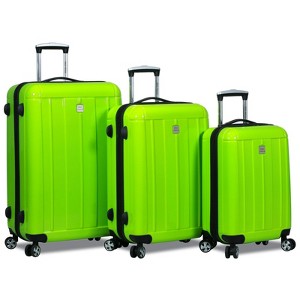 World Traveler Contour Lightweight Polycarbonate Hardside Expandable Spinner Luggage Set with TSA Lock - 1 of 4