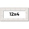 PosterPalooza | Panoramic Sculpted White Picture Frame - UV Acrylic, Foam Board Backing, Hanging Hardware - 2 of 4