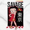 Betty Boop Kanji Savage Cartoon Womens Graphic T Shirt Tees Brisco Brands - 2 of 4