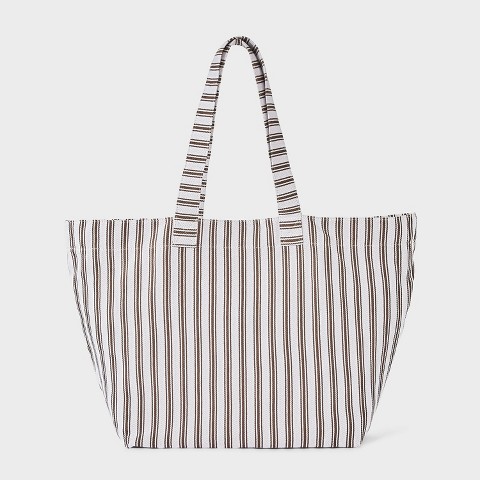 Сумки Universal Thread Striped Oversized Cotton Tote Bag - Universal Thread™ Brown