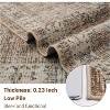 Washable Soft Vintage Area Rug – Large Boho Farmhouse Design, Low-Pile, Non-Slip, Perfect for Dining Room & Home Décor - 4 of 4