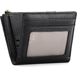 BEAFUP Small Wallets for Women -- RFID Blocking Bifold Genuine Leather Wallet with Zipper Coin Purse and 11 Card Slots for Daily Use,Travel - 1 of 4