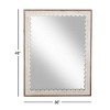 48" x 36" Modern Rectangular Wooden Framed Wall Mirror - Olivia & May - image 3 of 3