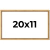 PosterPalooza | Classic Modern Gold Picture Frame - UV Acrylic, Backing Board, Hanging Hardware Included - 2 of 4