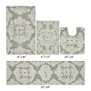 Medallion Collection 4 Piece 100% Cotton Tufted Bathroom Rug Set  with Non-Slip Backing, Machine Washable, Tumble Dry Bath Mat - 2 of 4