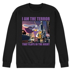 Men's - Disney - Darkwing Duck I Am The Terror That Flaps In The Night Graphic Fleece Sweatshirt - 1 of 4