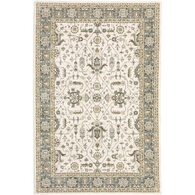 Oriental Weavers Andorra 9537P Ivory/ Grey Indoor Area Rug - 2'6" x 12'