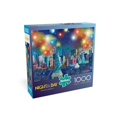 Buffalo Games Night and Day: Manhattan Celebration Jigsaw Puzzle - 1000pc
