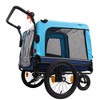VASIP 2-in-1 Pet Trailer Bike and Pull-Behind Carrier ,Detachable Hitch & Towing Handle, All-Terrain Wheels for Cycling,Walking,Blue - 2 of 4