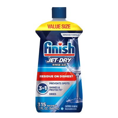 Finish Jet-Dry Rinse Aid Dishwasher Rinse and Drying Agent - 32oz