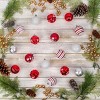 National Tree Company First Traditions Christmas Tree Ornaments, Red and White Ball Assortment, Set of 96 - 2 of 4