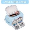 Fmeida Large Pencil Pouch,Pencil Case Aesthetic,Zipper Pencil Box For Girls Back To School Supplies Emergency Bag Black - 2 of 4