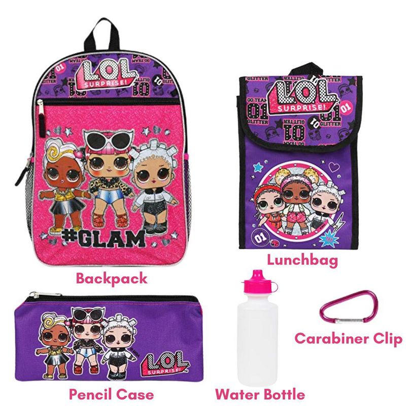 L.O.L. Surprise! Purple Back too School Essentials Set for Girls, 2 of 7