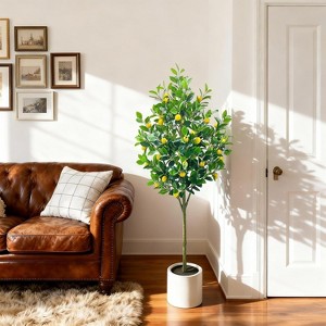 5FT Artificial Trees, Faux Tree, Artificial Planter, Artificial Fake Tree Flower Potted, Artificial Plants for Home Office,Indoor Outdoor Decor - 1 of 4