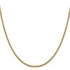 Black Bow Jewelry 2.4mm 14k Yellow Gold Diamond Cut Round Box Chain Necklace - 3 of 4