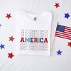 Simply Sage Market Women's America Stacked Short Sleeve Garment Dyed Tee - 3 of 3