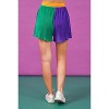 Women's Mardi Gras Color Block Shorts - FANTASTIC FAWN - 3 of 4