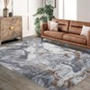 Soft Modern Abstract Boho Area Rugs for Living Room Washable Machine Rug Non-Slip Vintage Carpet for Bedroom Farmhouse Dining Room Kids Room - 2 of 4