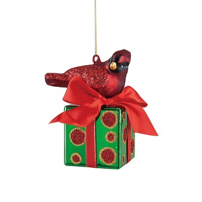 Gallerie II Cardinal on Package Christmas Xmas Ornament