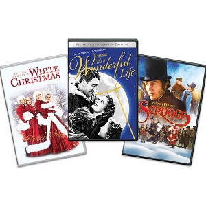 It's a Wonderful Life / White Christmas / Scrooge (Holiday 3-Pack Bundle) - 1 of 1