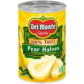 Del Monte Bartlett Pear Halves in 100% Real Fruit Juice - 15oz