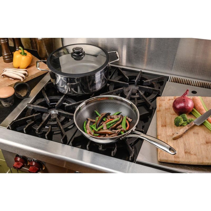 Frieling Black Cube, Chef's Pan, 9.5" dia., 2.5 qt., Stainless steel/quick release, 3 of 5